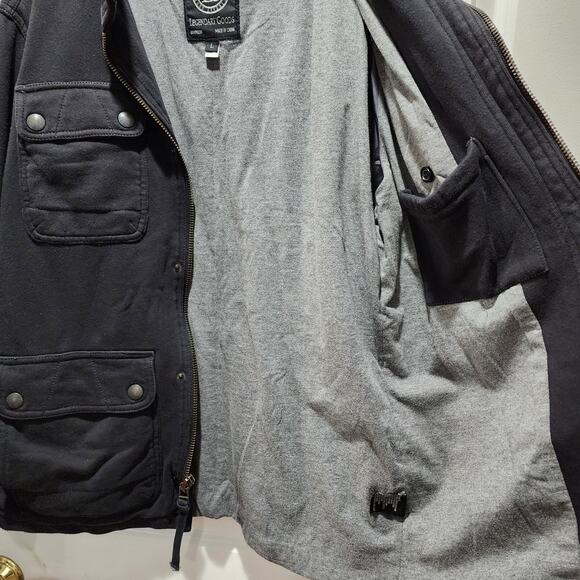 Legendary Goods Button Zip Medium Weight Utility Jacket L Vintage - Picture 8 of 10